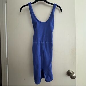 FP Movement by Free People Blue Ribbed Top